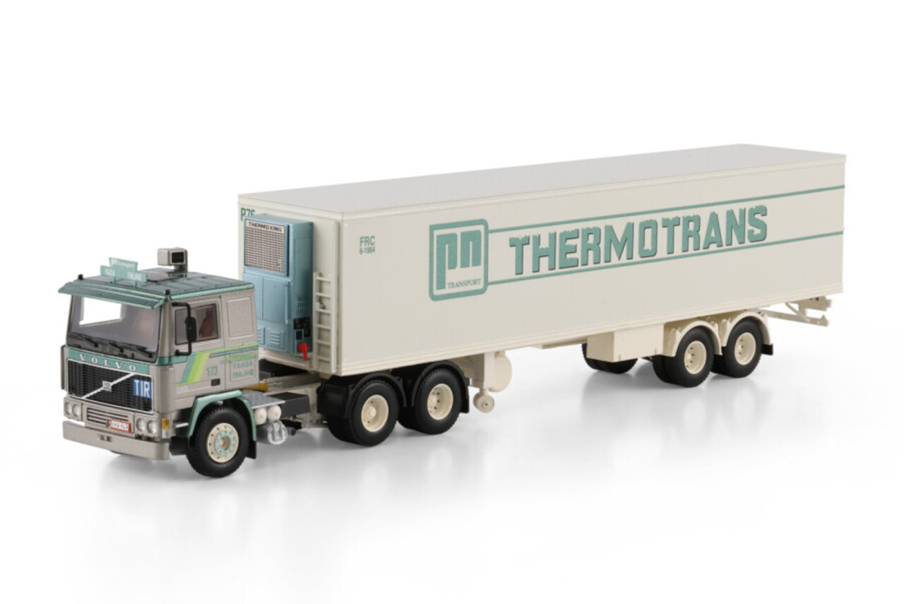 Volvo Volvo F10 6x2 Tag Axle + Classic Reefer Semitrailer 2 Axle 'P.N. Thermotrans' - 1:50 - WSI Models Volvo Volvo F10 6x2 Tag Axle + Classic Reefer Semitrailer 2 Axle 'P.N. Thermotrans' - 1:50 - WSI Models