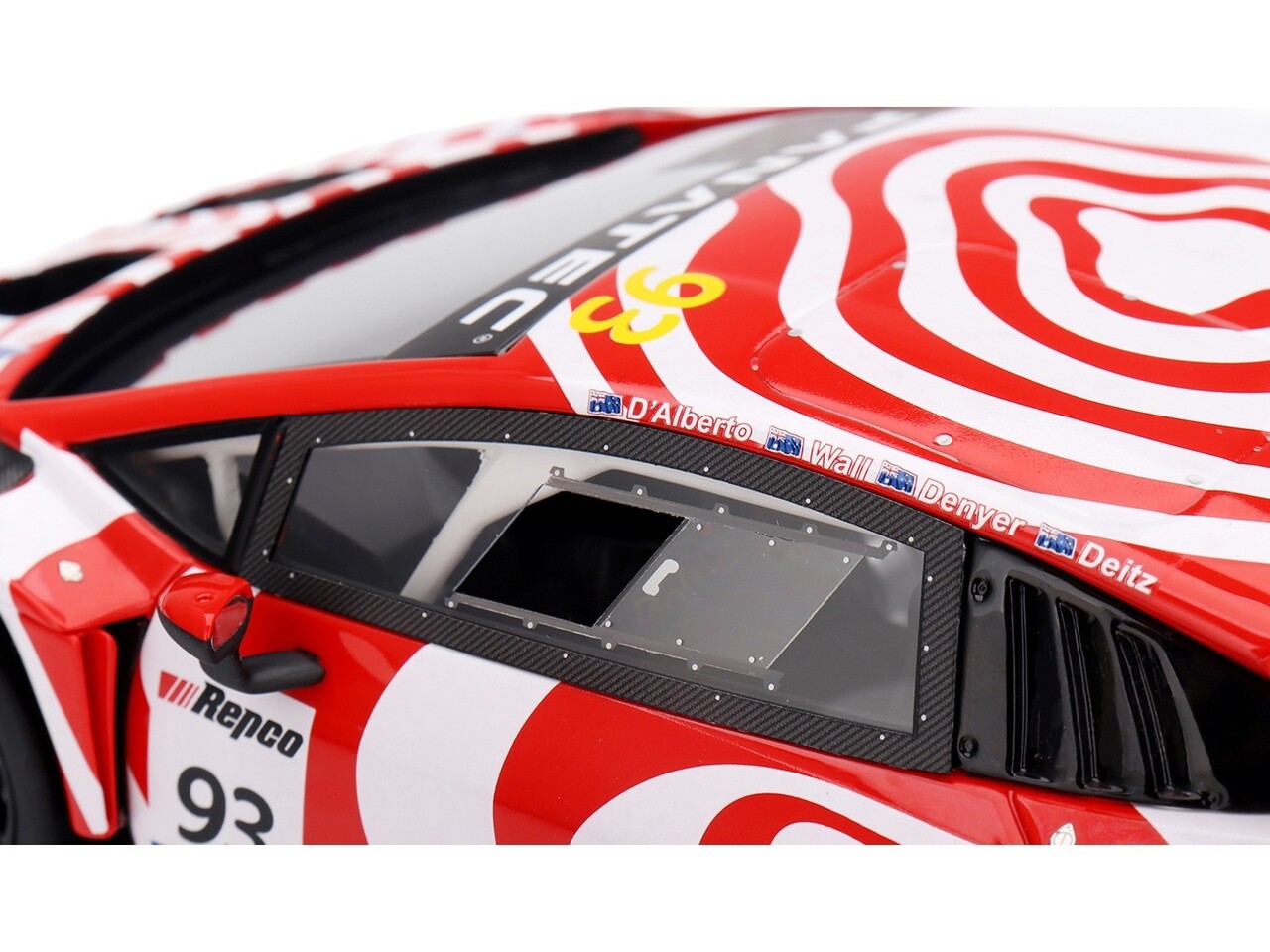 Lamborghini Lamborghini Huracán Gt3 EVO2 5.2L V10 #93 Team Wall Racing 12H Bathurst 2024 - 1:18 - Top Speed Lamborghini Lamborghini Huracán Gt3 EVO2 5.2L V10 #93 Team Wall Racing 12H Bathurst 2024 - 1:18 - Top Speed