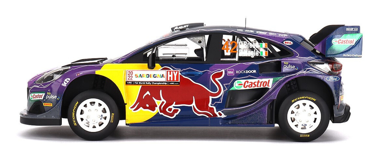 Ford Ford England Puma Rally1 #42 Red Bull Team M-Sport 5th Rally Acropolis 2022 - 1:18 - Top Speed