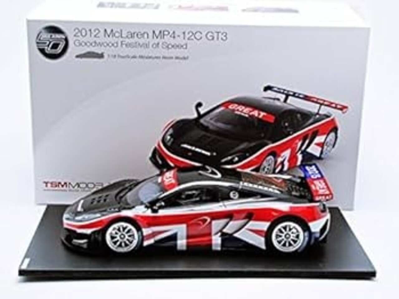 McLaren McLaren MP4-12C GT3 Goodwood Festival of Speed 2012 (English Flag) - 1:18 - TrueScale Miniatures
