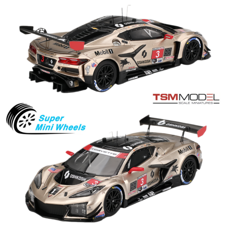 Chevrolet Chevrolet Corvette Z06 GT3.R 5.5L V8 #3 Team Pratt Miller Motorsport Imsa 12H Sebring 2024  - 1:43 - TrueScale Miniatures