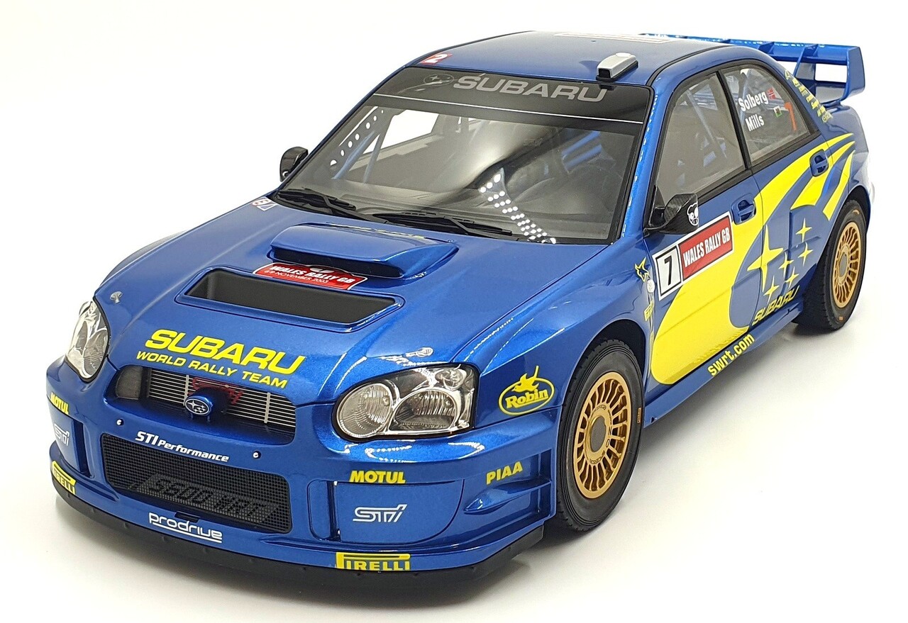 Subaru Subaru Impreza (S9) WRC #7 Rally of Wales 2003 - 1:12 - Otto Mobile Models Subaru Subaru Impreza (S9) WRC #7 Rally of Wales 2003 - 1:12 - Otto Mobile Models