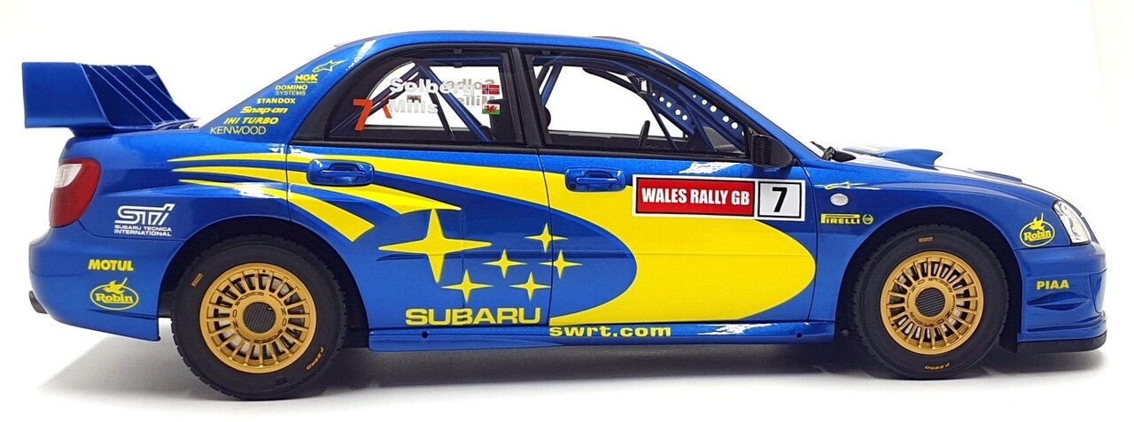 Subaru Subaru Impreza (S9) WRC #7 Rally of Wales 2003 - 1:12 - Otto Mobile Models Subaru Subaru Impreza (S9) WRC #7 Rally of Wales 2003 - 1:12 - Otto Mobile Models