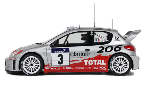 Peugeot Peugeot 206 #3 WRC Tour de Corse 2002 - 1:18 - Otto Mobile Models