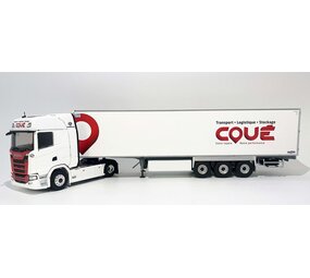 Scania Scania S500 Tractor 4x2 + Semi Reefer Trailer 3 Axle 'Coué Transports' 2021 - 1:43 - Eligor Scania Scania S500 Tractor 4x2 + Semi Reefer Trailer 3 Axle 'Coué Transports' 2021 - 1:43 - Eligor