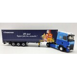 Renault Renault T- High Tractor 4x2 + Curtainside  Semitrailer 3 Axle 'Combronde Transports' 2025 "80 Ans Toujours Plus Loin Ensemble" - 1:43 - Eligor