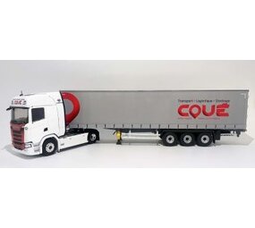 Scania Scania S500 Tractor 4x2 + Semi Curtainside Trailer 3 Axle 'Coué Transports' 2021 - 1:43 - Eligor Scania Scania S500 Tractor 4x2 + Semi Curtainside Trailer 3 Axle 'Coué Transports' 2021 - 1:43 - Eligor