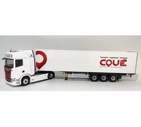 Scania Scania S500 Tractor 4x2 + Semi Box Trailer 3 Axle 'Coué Transports' 2021 - 1:43 - Eligor Scania Scania S500 Tractor 4x2 + Semi Box Trailer 3 Axle 'Coué Transports' 2021 - 1:43 - Eligor