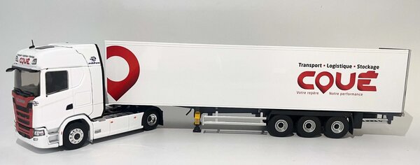 Scania Scania S500 Tractor 4x2 + Semi Box Trailer 3 Axle 'Coué Transports' 2021 - 1:43 - Eligor Scania Scania S500 Tractor 4x2 + Semi Box Trailer 3 Axle 'Coué Transports' 2021 - 1:43 - Eligor