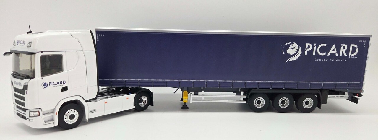 Scania Scania S500 Tractor 4x2 + Semi Curtainside Trailer 3 Axle 'Picard Transports' 2021 - 1:43 - Eligor Scania Scania S500 Tractor 4x2 + Semi Curtainside Trailer 3 Axle 'Picard Transports' 2021 - 1:43 - Eligor