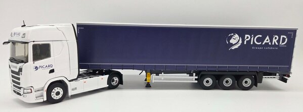 Scania Scania S500 Tractor 4x2 + Semi Curtainside Trailer 3 Axle 'Picard Transports' 2021 - 1:43 - Eligor Scania Scania S500 Tractor 4x2 + Semi Curtainside Trailer 3 Axle 'Picard Transports' 2021 - 1:43 - Eligor