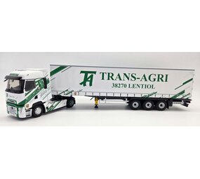 Renault Renault T-Line High Truck + Semi Curtainside Trailer 3 Axle 'Trans-Agri Transports' 2023 - 1:43 - Eligor