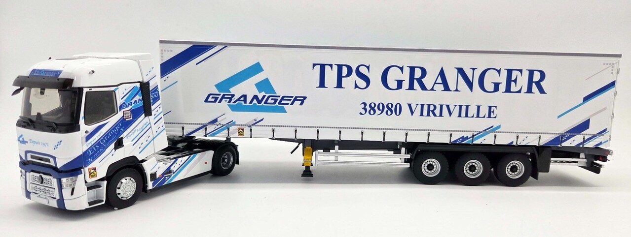 Renault Renault T-Line High Truck + Semi Curtainside Trailer 3 Axle 'Granger Transports' 2023 - 1:43 - Eligor Renault Renault T-Line High Truck + Semi Curtainside Trailer 3 Axle 'Granger Transports' 2023 - 1:43 - Eligor