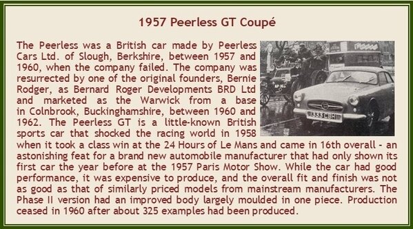 Peerless Peerless GT Coupé 1957 - 1:43 - Esval Models