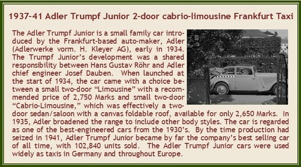 Adler Adler Trumpf Junior 2-Door Cabriolet Closed 1934 - 1:43 - Esval Models