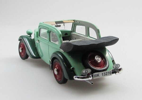 Adler Adler Trumpf Junior 2-Door Cabriolet Open 1934 - 1:43 - Esval Models Adler Adler Trumpf Junior 2-Door Cabriolet Open 1934 - 1:43 - Esval Models