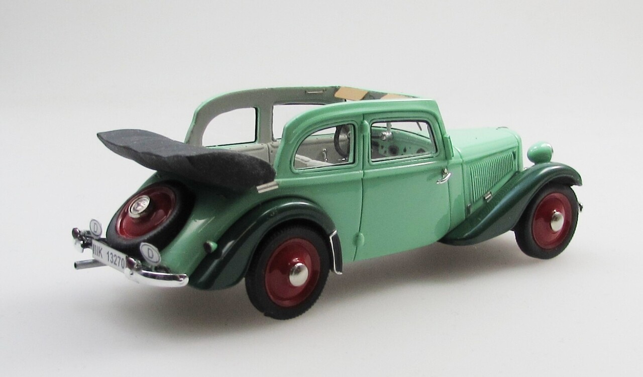 Adler Adler Trumpf Junior 2-Door Cabriolet Open 1934 - 1:43 - Esval Models Adler Adler Trumpf Junior 2-Door Cabriolet Open 1934 - 1:43 - Esval Models