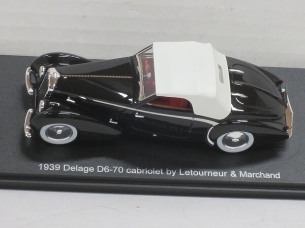 Delage Delage D6-70 Cabriolet Letourneur & Marchand Closed 1939 - 1:43 - Esval Models