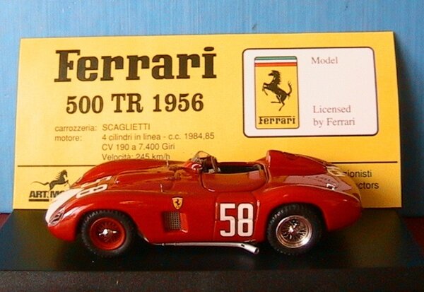 Ferrari Ferrari 500 TR #58 1000 Km Monza 1956 - 1:43 - Art Model