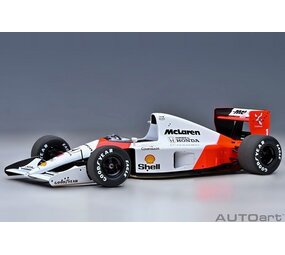 Formule 1 McLaren F1 MP4/6 Honda #1 World Champion 2nd GP Japan 1991 (A.Senna) + McLaren Logo - 1:18 - AUTOart