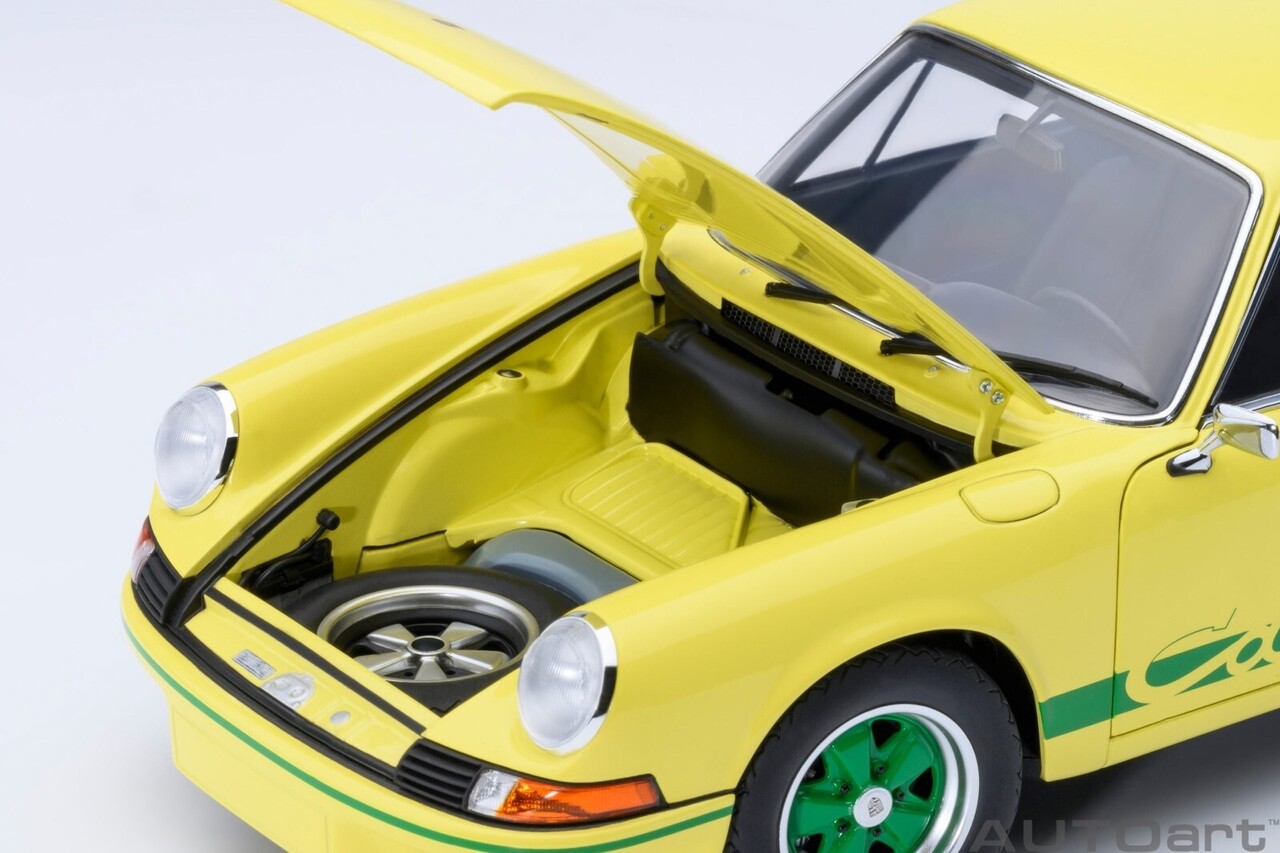 Porsche Porsche 911 Carrera  2.7 RS  Coupe 1973 + Green Stripes - 1:18 - AUTOart
