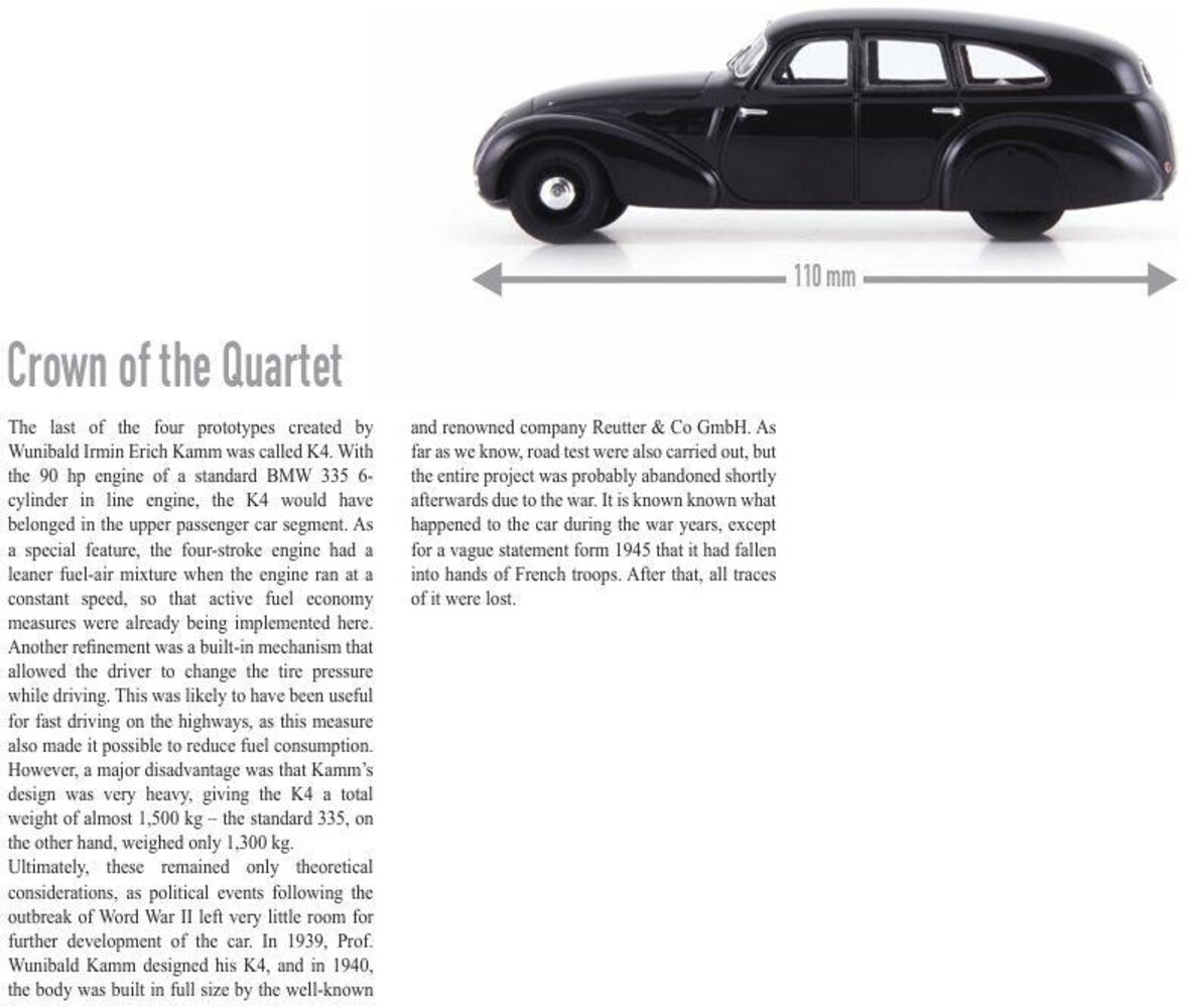 Kamm Kamm K4 BMW (Germany) 1940 - 1:43 - Autocult