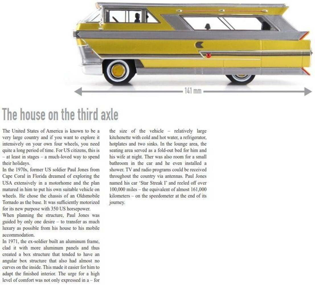 Cadillac Cadillac Star Streak Camper (USA) 1971- 1:43 - Autocult