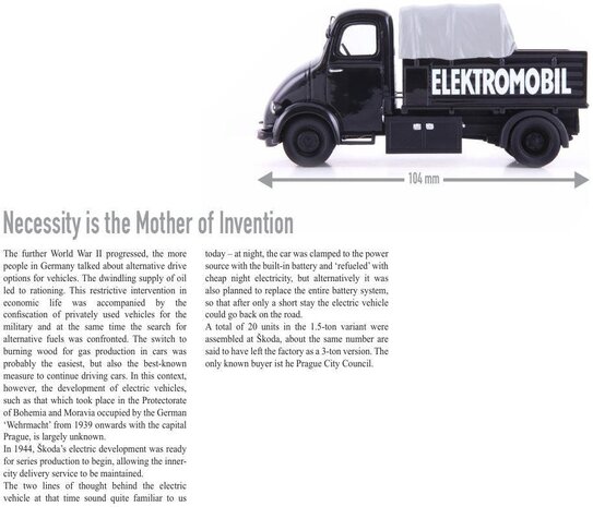 Skoda Skoda Elektromobil (CZ) 1944 - 1:43 - Autocult