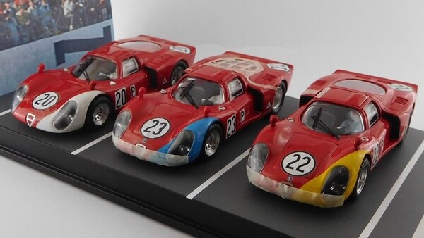 Alfa Romeo Alfa Romeo SET (3X): 33.2 #20 5th 24H Daytona / #23 6th 24H Daytona / #22 7th 24H Daytona 1968 - 1:43 - Best Model