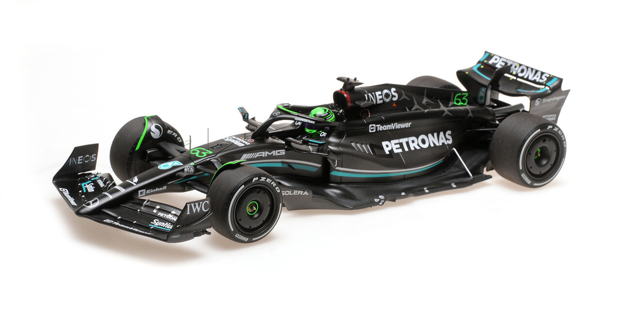 Formule 1 Mercedes-AMG Petronas F1 Team W14 E Performance #63 Bahrain GP 2023 - 1:18 - Minichamps