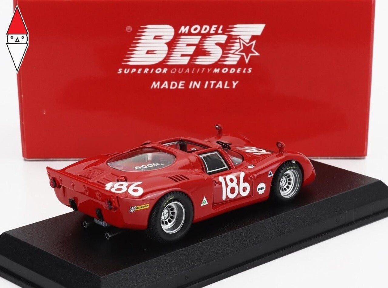 Alfa Romeo Alfa Romeo 33.2 #180 Team Autodelta Spa Targa Florio 1968 - 1:43 - Best Model