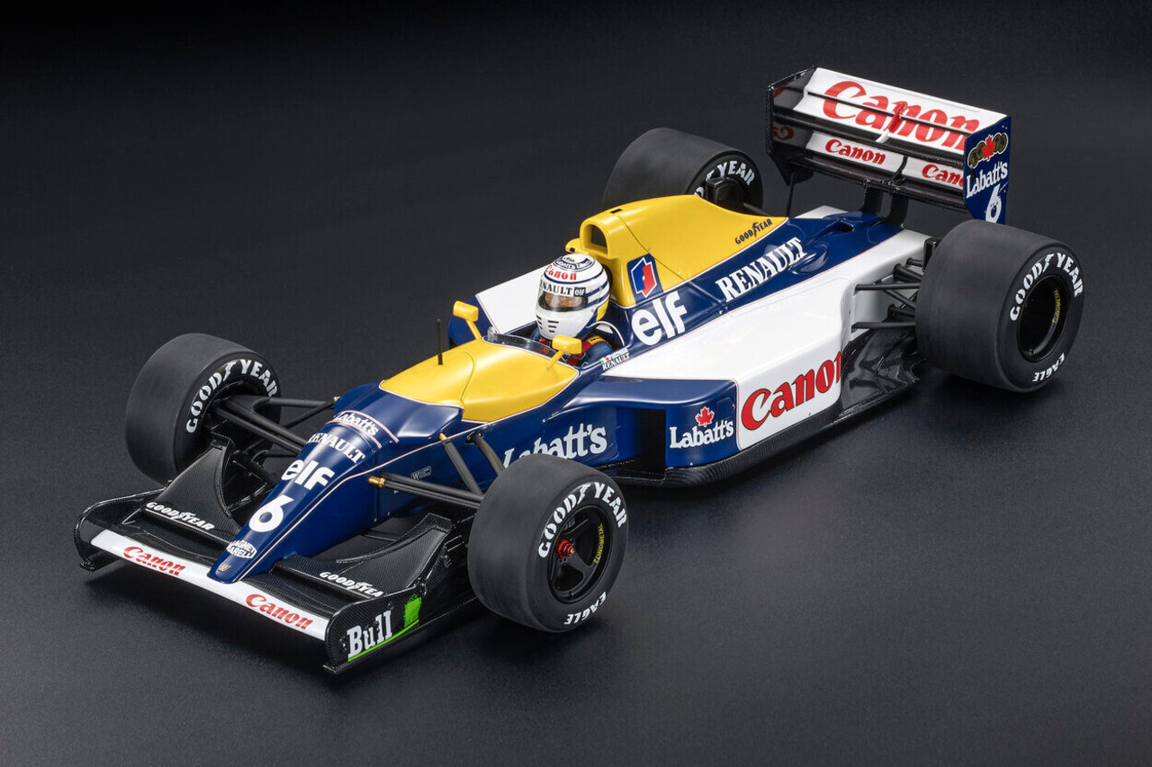 Formule 1 Williams FW14B Renault #6 2nd GP UK 1992 + Pilot Figure (R.Patrese) - 1:12 - GP Replicas