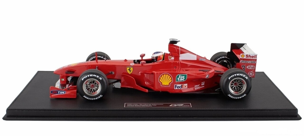 Formule 1 Ferrari F399 #3 Team Scuderia 2nd GP Brazil + Pilot Figure (M.Schumacher) 1999 - 1:12 - GP Replicas