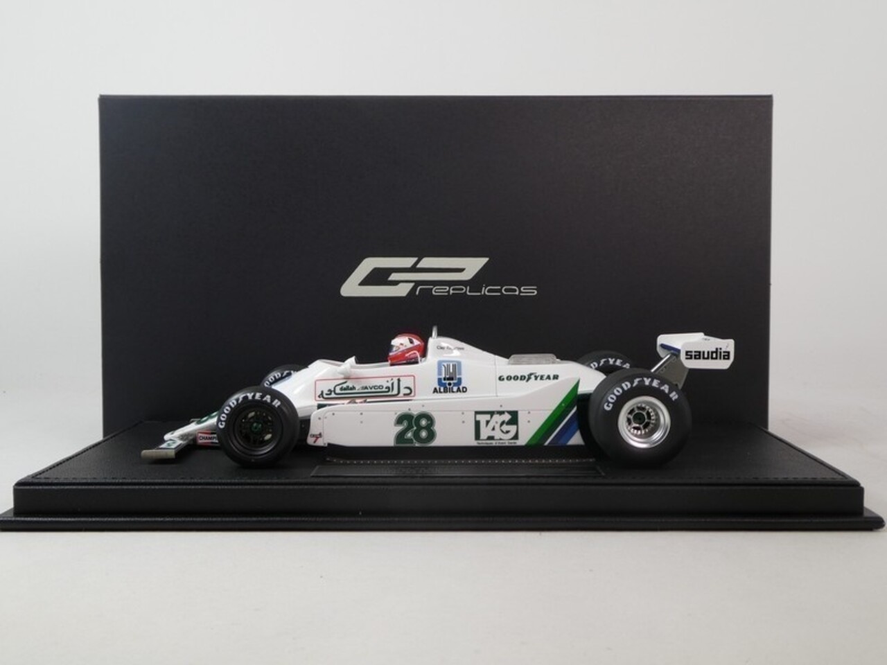 Formule 1 Williams Ford FW07 #28 Winner British GP 1979 + Pilot Figure C.Regazzoni - 1:18 - GP Replicas