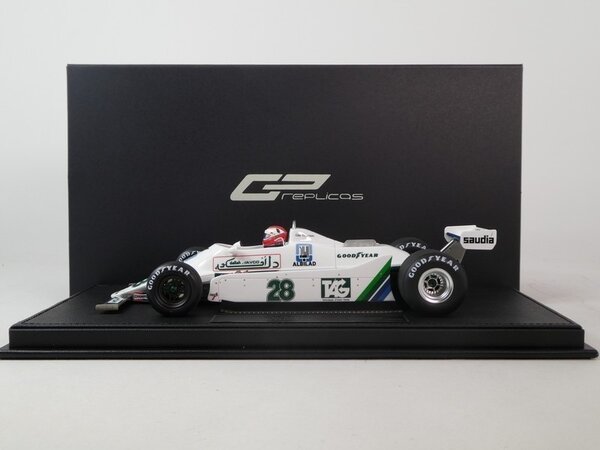 Formule 1 Williams Ford FW07 #28 Winner British GP 1979 + Pilot Figure C.Regazzoni - 1:18 - GP Replicas