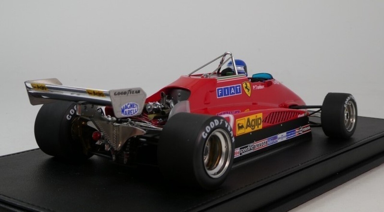 Formule 1 Ferrari 126C2 (Late Version) #27 2nd GP Monza Italy + Pilot Figure 1982 (P.Tambay) - 1:18 - GP Replicas