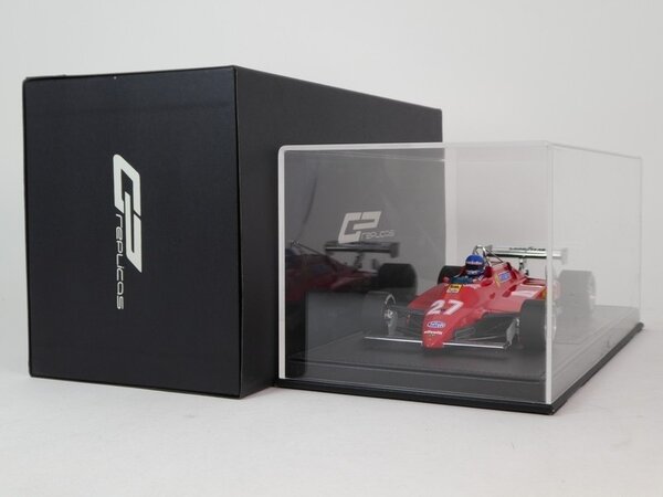 Formule 1 Ferrari 126C2 (Late Version) #27 2nd GP Monza Italy + Pilot Figure 1982 (P.Tambay) - 1:18 - GP Replicas