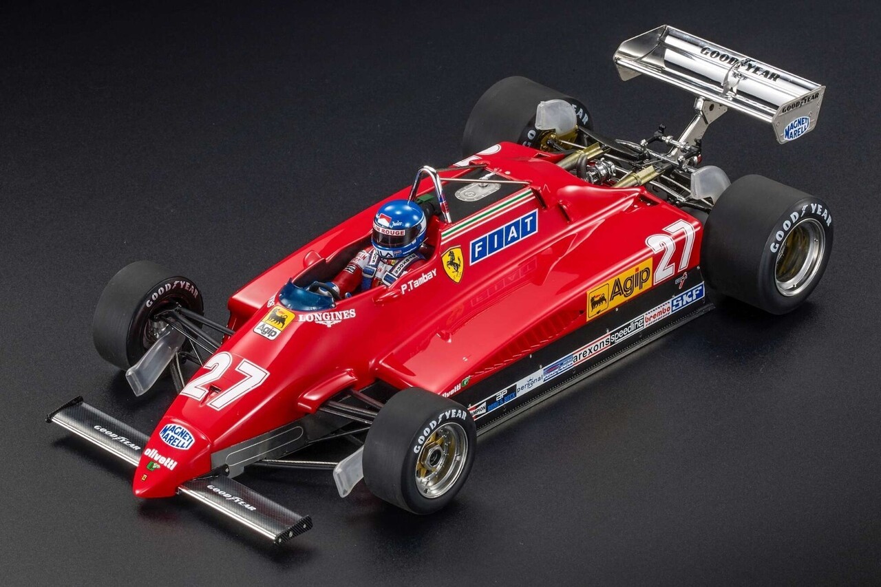 Formule 1 Ferrari 126CK #27 Winner GP Spain (G.Villeneuve) + Engine Detail - 1:18 - GP Replicas