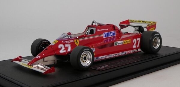 Formule 1 Ferrari 126CK #27 Winner GP Monaco 1981 (G.Villeneuve) + Engine Detail - 1:18 - GP Replicas