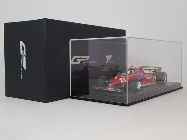 Formule 1 Ferrari 126CK #27 Winner GP Monaco 1981 (G.Villeneuve) + Engine Detail - 1:18 - GP Replicas