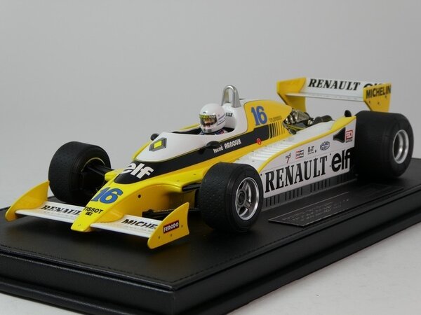 Formule 1 Renault RS10 #16 Team Renault Elf Fastest Lap 3rd GP France 1979 + Pilot Figure (R.Arnoux)  - 1:18 - GP Replicas
