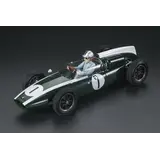 Formule 1 Cooper T53 #1 Pole Position WinnerGP Silverstone UK + Pilot Figure 1960 (J. Brabham) - 1:18 - GP Replicas Formule 1 Cooper T53 #1 Pole Position WinnerGP Silverstone UK + Pilot Figure 1960 (J. Brabham) - 1:18 - GP Replicas