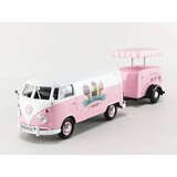 Volkswagen Volkswagen T1 (Type 2) Van + Trailer 1 Axle 'Ice Cream Set' - 1:24 - Motor Max
