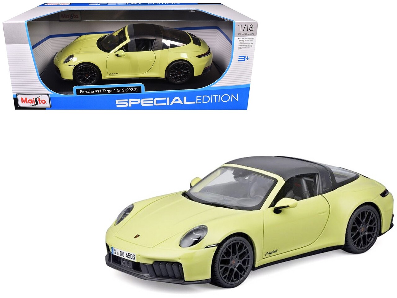 Porsche Porsche 911 Targa 4 GTS Hybrid (992.2) - 1:18 - Maisto Porsche Porsche 911 Targa 4 GTS Hybrid (992.2) - 1:18 - Maisto