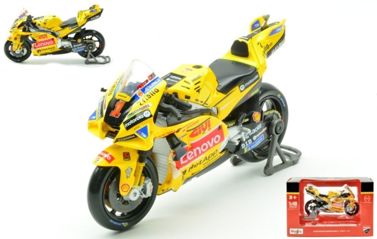Ducati Ducati Desmosedici GP23 Lenovo Team #1 Moto GP Misano 2023 - 1:18 - Maisto