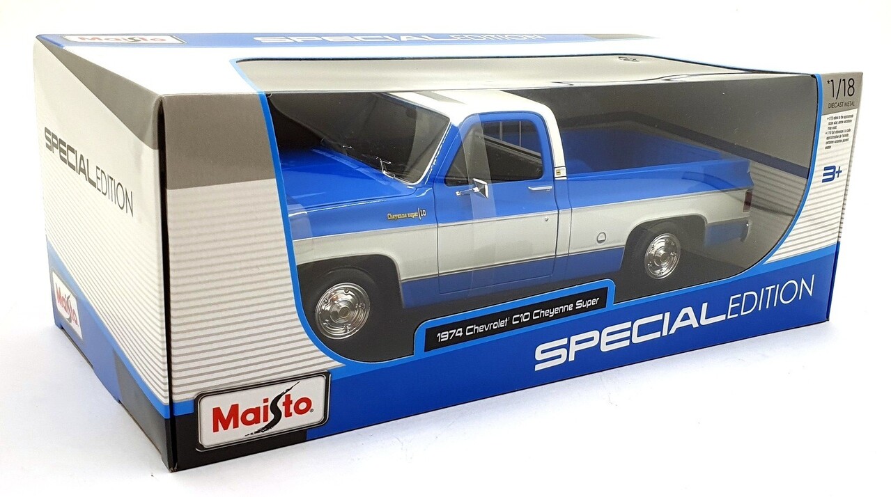 Chevrolet Chevrolet C10 Cheyenne Super 1974 - 1:18 - Maisto Chevrolet Chevrolet C10 Cheyenne Super 1974 - 1:18 - Maisto