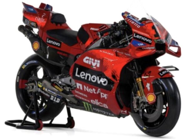 Ducati Ducati Desmosedici GP23 Lenovo Team #1 World Champion Moto GP 2023 - 1:18 - Maisto Ducati Ducati Desmosedici GP23 Lenovo Team #1 World Champion Moto GP 2023 - 1:18 - Maisto
