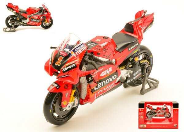 Ducati Ducati Desmosedici GP23 Lenovo Team #1 World Champion Moto GP 2023 - 1:18 - Maisto Ducati Ducati Desmosedici GP23 Lenovo Team #1 World Champion Moto GP 2023 - 1:18 - Maisto