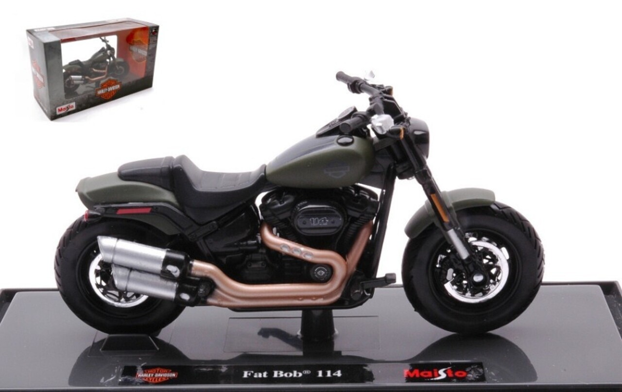 Harley Davidson Harley Davidson Fat Bob 114 2022 - 1:18 - Maisto Harley Davidson Harley Davidson Fat Bob 114 2022 - 1:18 - Maisto