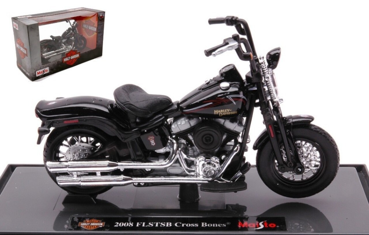 Harley Davidson Harley Davidson FLSTSB Cross Bones 2008 - 1:18 - Maisto